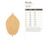 Elm Leaf Wood Cutout for Crafts, Unfinished Baltic Birch Craft Shape