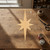 Elongated Star Wood Cutout Craft Blank, Unfinished Baltic Birch DIY Shape for Crafts and Decor