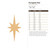 Elongated Star Wood Cutout for Crafts, Unfinished Baltic Birch Craft Shape