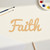 Faith Wood Cutout Craft Blank, Unfinished Baltic Birch DIY Shape for Crafts and Decor