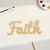 Faith Wood Cutout - Unfinished Baltic Birch Craft Shape