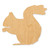 Fat Squirel Wood Cutout - Unfinished Baltic Birch Craft Shape