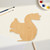 Fat Squirel Wood Cutout - Unfinished Baltic Birch Craft Shape