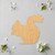 Fat Squirel Wood Cutout - Unfinished Baltic Birch Craft Shape