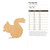 Fat Squirel Wood Cutout - Unfinished Baltic Birch Craft Shape
