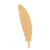 Feather Wood Cutout - Unfinished Baltic Birch Craft Shape