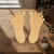 Feetprints Wood Cutout Craft Blank, Unfinished Baltic Birch DIY Shape for Crafts and Decor