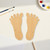Feetprints Wood Cutout - Unfinished Baltic Birch Craft Shape