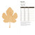 Fig Leaf Wood Cutout Craft Blank, Unfinished Baltic Birch DIY Shape for Crafts and Decor