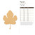 Fig Leaf Wood Cutout - Unfinished Baltic Birch Craft Shape