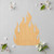 Fire 2 Wood Cutout for Crafts, Unfinished Baltic Birch Craft Shape