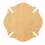 Fireman Badge Wood Cutout for Crafts, Unfinished Baltic Birch Craft Shape