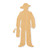 Fireman Wood Cutout - Unfinished Baltic Birch Craft Shape