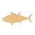 Fish 3 Tuna Wood Cutout - Unfinished Baltic Birch Craft Shape