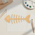 Fish Skeleton Wood Cutout - Unfinished Baltic Birch Craft Shape