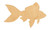 Fish Wood Cutout Craft Blank, Unfinished Baltic Birch DIY Shape for Crafts and Decor