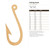 Fishing Hook Wood Cutout Craft Blank, Unfinished Baltic Birch DIY Shape for Crafts and Decor