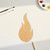 Flame Wood Cutout - Unfinished Baltic Birch Craft Shape