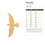Flying Bird Wood Cutout for Crafts, Unfinished Baltic Birch Craft Shape