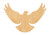 Flying Dove Wood Cutout Craft Blank, Unfinished Baltic Birch DIY Shape for Crafts and Decor