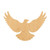 Flying Dove Wood Cutout for Crafts, Unfinished Baltic Birch Craft Shape