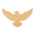 Flying Raven Wood Cutout - Unfinished Baltic Birch Craft Shape