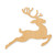 Flying Reindeer Wood Cutout - Unfinished Baltic Birch Craft Shape