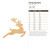Flying Reindeer Wood Cutout - Unfinished Baltic Birch Craft Shape