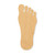Foot Wood Cutout - Unfinished Baltic Birch Craft Shape
