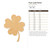 Four Leaf Clover Wood Cutout - Unfinished Baltic Birch Craft Shape