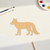 Fox 2 Wood Cutout - Unfinished Baltic Birch Craft Shape
