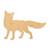 Fox Wood Cutout - Unfinished Baltic Birch Craft Shape