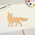Fox Wood Cutout - Unfinished Baltic Birch Craft Shape