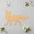 Fox Wood Cutout - Unfinished Baltic Birch Craft Shape