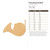 Frenchhornoutline Wood Cutout - Unfinished Baltic Birch Craft Shape