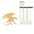 Gargoyle Wood Cutout for Crafts, Unfinished Baltic Birch Craft Shape