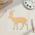 Gazelle Wood Cutout - Unfinished Baltic Birch Craft Shape