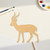 Gazelle Wood Cutout - Unfinished Baltic Birch Craft Shape