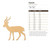 Gazelle Wood Cutout - Unfinished Baltic Birch Craft Shape