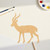 Gazelle Wood Cutout for Crafts, Unfinished Baltic Birch Craft Shape
