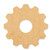 Gear 7 Wood Cutout - Unfinished Baltic Birch Craft Shape