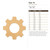 Gear 18 Wood Cutout - Unfinished Baltic Birch Craft Shape