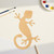 Gekko Wood Cutout for Crafts, Unfinished Baltic Birch Craft Shape