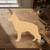 German Shepherd Wood Cutout for Crafts, Unfinished Baltic Birch Craft Shape