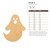 Ghost 4 Wood Cutout - Unfinished Baltic Birch Craft Shape