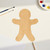 Gingerbread Man Outline Wood Cutout Craft Blank, Unfinished Baltic Birch DIY Shape for Crafts and Decor