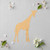 Giraffe 2 Wood Cutout for Crafts, Unfinished Baltic Birch Craft Shape