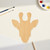 Giraffe Head Wood Cutout for Crafts, Unfinished Baltic Birch Craft Shape