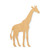 Giraffe Wood Cutout - Unfinished Baltic Birch Craft Shape