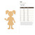 Girl Wood Cutout - Unfinished Baltic Birch Craft Shape